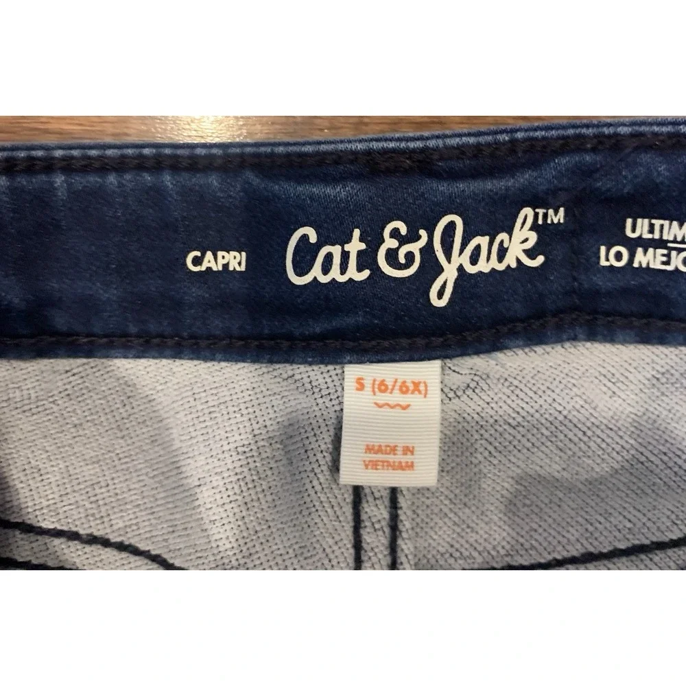 Lot‎ Of 3 Girl's Cat & Jack Capris Sz 6/6x , Justice Shorts Sz 7